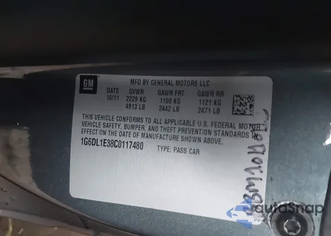 2012 Cadillac Cts Performance z USA, uszkodzony, nr VIN 1G6DL1E38C0117480